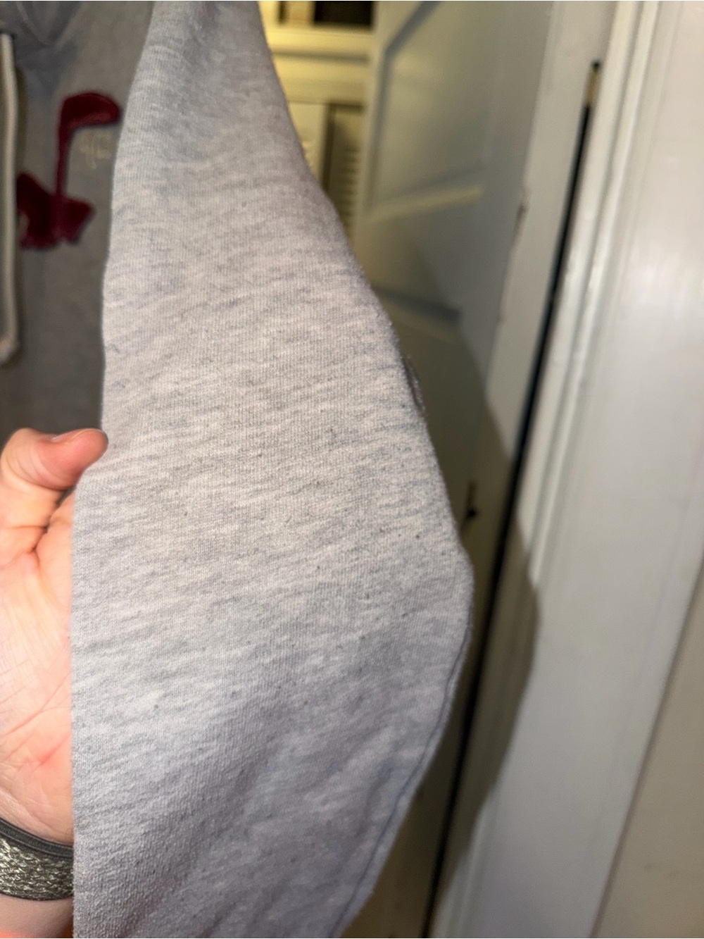 Vintage Hollister Logo Gray Rope Hoodie - Picture 7 of 9